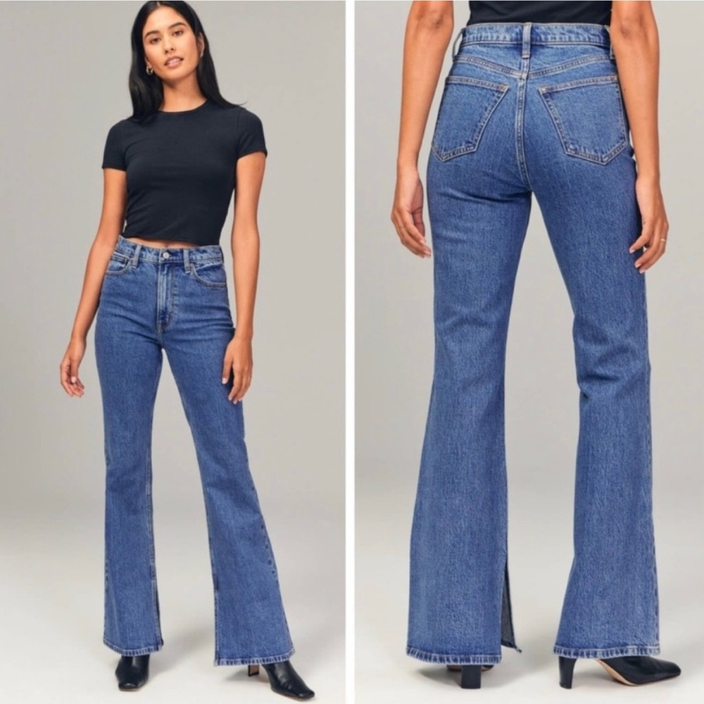 A&F The Vintage Flare High Rise Jeans NEW Curve Love Size 35 20Long Plus Size